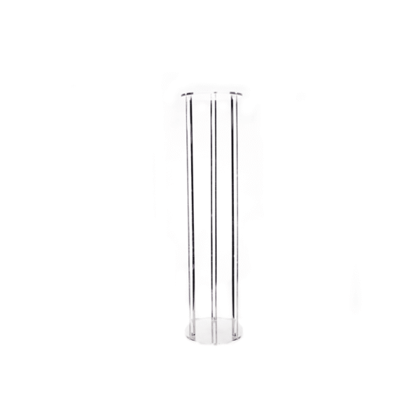 Stojak akrylowy transparentny koło wys. 80 cm